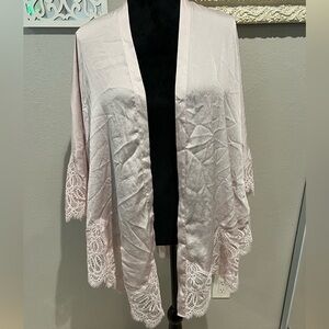 Extra small silk and lace robe